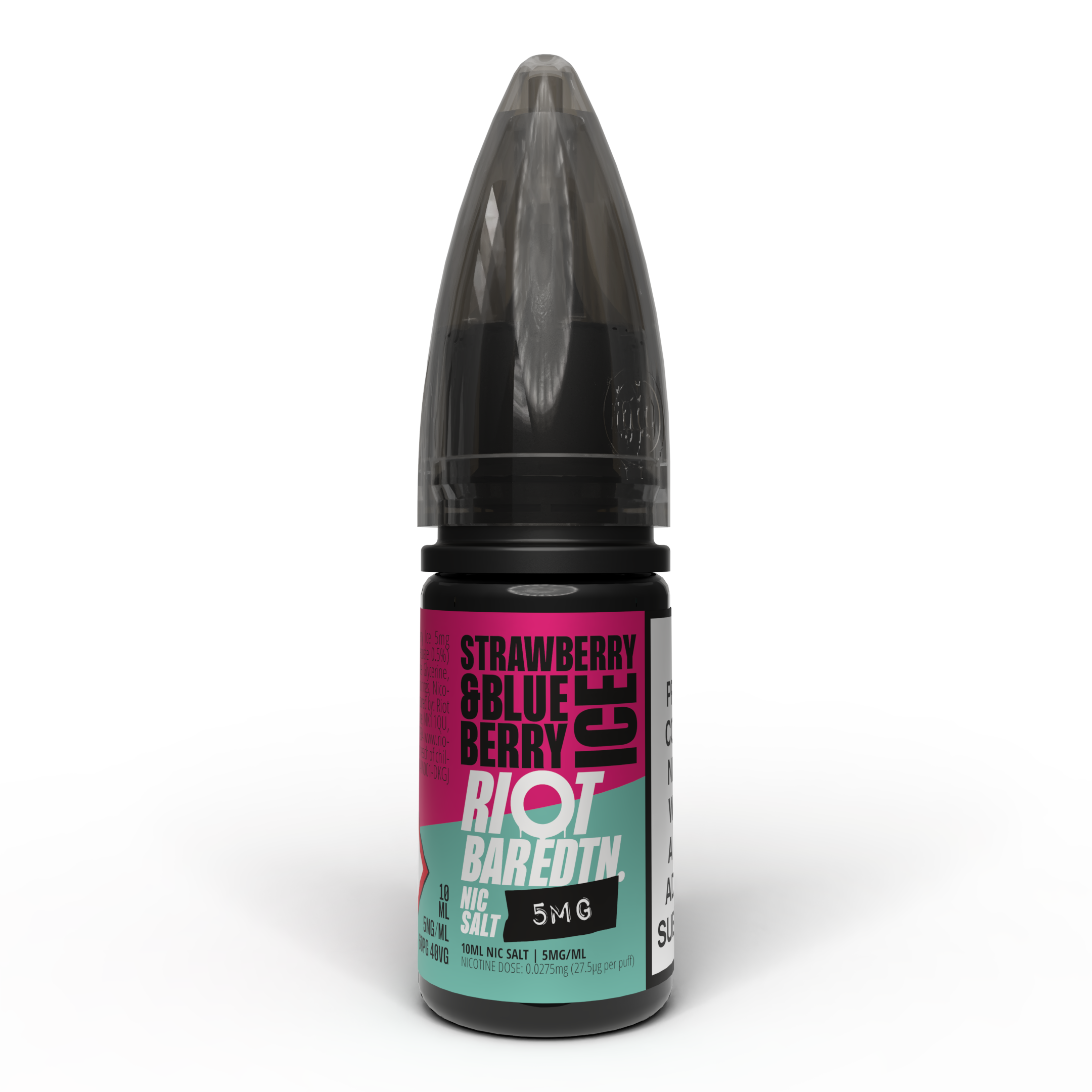Riot BAR EDTN - Strawberry & Blueberry Ice - Nic Salt E-Liquid – 10ml